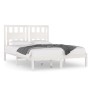 Estructura de cama madera maciza de pino blanco 120x200 cm de vidaXL, Camas y somieres - Ref: Foro24-3103929, Precio: 123,55 ...