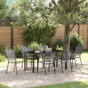 Conjunto de Comedor de Jardín 7 pcs Antracita en Sillas de jardín | Comprar online en Foru.es