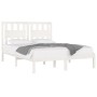 Estructura de cama madera maciza de pino blanco 120x200 cm de vidaXL, Camas y somieres - Ref: Foro24-3103929, Precio: 123,55 ...