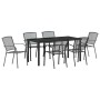 Conjunto de Comedor de Jardín 7 pcs Antracita en Sillas de jardín | Comprar online en Foru.es