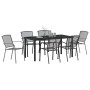 Conjunto de Comedor de Jardín 7 pcs Antracita en Sillas de jardín | Comprar online en Foru.es