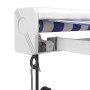 Toldo retráctil aluminio y tela azul y blanco 4,5x3 m de vidaXL, Toldos - Ref: Foro24-3154574, Precio: 785,98 €, Descuento: %