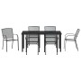 Conjunto de Comedor de Jardín 7 pcs Antracita en Sillas de jardín | Comprar online en Foru.es