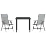 Conjunto de Comedor de Jardín 3 pcs Antracita en Sillas de jardín | Comprar online en Foru.es