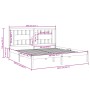 Estructura de cama de madera maciza de pino negro 200x200 cm de vidaXL, Camas y somieres - Ref: Foro24-3104087, Precio: 161,8...