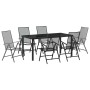 Conjunto de Comedor de Jardín 7 pcs Antracita en Sillas de jardín | Comprar online en Foru.es