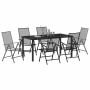 Conjunto de Comedor de Jardín 7 pcs Antracita en Sillas de jardín | Comprar online en Foru.es