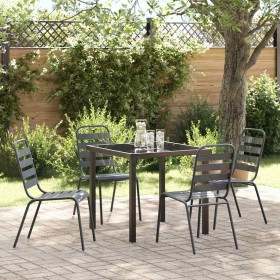 Conjunto de Comedor de Jardín 5 pcs Antracita en Sillas de jardín | Comprar online en Foru.es