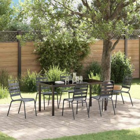 Conjunto de Comedor de Jardín 7 pcs Antracita en Sillas de jardín | Comprar online en Foru.es