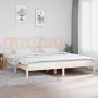 Estructura de cama de madera maciza de pino 200x200 cm de vidaXL, Camas y somieres - Ref: Foro24-3104018, Precio: 129,45 €, D...