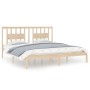 Estructura de cama de madera maciza de pino 200x200 cm de vidaXL, Camas y somieres - Ref: Foro24-3104083, Precio: 129,83 €, D...