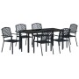 Conjunto de Comedor de Jardín 7 pcs Antracita en Sillas de jardín | Comprar online en Foru.es