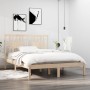 Estructura de cama madera maciza 120x190 cm de vidaXL, Camas y somieres - Ref: Foro24-3104033, Precio: 117,21 €, Descuento: %