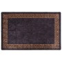 Alfombra lavable antideslizante negro y dorado 160x230 cm en Alfombras | Comprar online en Foru.es