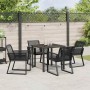 Conjunto de Comedor de Jardín 5 pcs Negro en Sillas de jardín | Comprar online en Foru.es