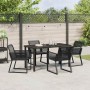 Conjunto de Comedor de Jardín 5 pcs Negro en Sillas de jardín | Comprar online en Foru.es