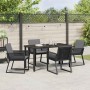 Conjunto de Comedor de Jardín 5 pcs Negro en Sillas de jardín | Comprar online en Foru.es