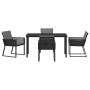 Conjunto de Comedor de Jardín 5 pcs Negro en Sillas de jardín | Comprar online en Foru.es