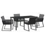 Conjunto de Comedor de Jardín 5 pcs Negro en Sillas de jardín | Comprar online en Foru.es
