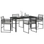 Conjunto de Comedor de Jardín 5 pcs Negro en Sillas de jardín | Comprar online en Foru.es