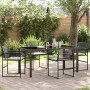 Conjunto de Comedor de Jardín 5 pcs Negro en Sillas de jardín | Comprar online en Foru.es