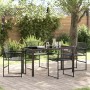 Conjunto de Comedor de Jardín 5 pcs Negro en Sillas de jardín | Comprar online en Foru.es