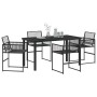 Conjunto de Comedor de Jardín 5 pcs Negro en Sillas de jardín | Comprar online en Foru.es