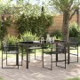 Conjunto de Comedor de Jardín 5 pcs Negro en Sillas de jardín | Comprar online en Foru.es