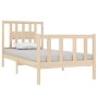 Estructura de cama madera maciza 90x190 cm de vidaXL, Camas y somieres - Ref: Foro24-3104093, Precio: 93,00 €, Descuento: %