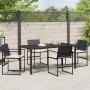 Conjunto de Comedor de Jardín 5 pcs Negro en Sillas de jardín | Comprar online en Foru.es