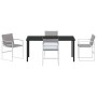 Conjunto de Comedor de Jardín 5 pcs Blanco Textileno y acero en Sillas de jardín | Comprar online en Foru.es
