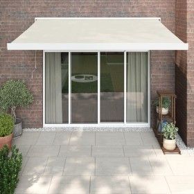 Toldo retráctil aluminio y tela color crema 3x2,5 m de vidaXL, Toldos - Ref: Foro24-3154576, Precio: 574,73 €, Descuento: %