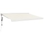 Toldo retráctil aluminio y tela color crema 3x2,5 m de vidaXL, Toldos - Ref: Foro24-3154576, Precio: 574,73 €, Descuento: %