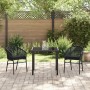 Conjunto de Comedor de Jardín 3 pcs Negro en Sillas de jardín | Comprar online en Foru.es