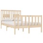 Estructura de cama madera maciza 120x190 cm de vidaXL, Camas y somieres - Ref: Foro24-3104098, Precio: 119,78 €, Descuento: %