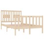 Estructura de cama madera maciza 120x190 cm de vidaXL, Camas y somieres - Ref: Foro24-3104098, Precio: 119,78 €, Descuento: %
