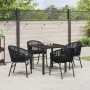 Conjunto de Comedor de Jardín 5 pcs Negro en Sillas de jardín | Comprar online en Foru.es