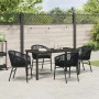 Conjunto de Comedor de Jardín 5 pcs Negro en Sillas de jardín | Comprar online en Foru.es