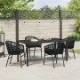 Conjunto de Comedor de Jardín 5 pcs Negro en Sillas de jardín | Comprar online en Foru.es
