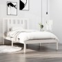 Estructura de cama madera maciza de pino blanco 90x200 cm de vidaXL, Camas y somieres - Ref: Foro24-3104049, Precio: 96,28 €,...
