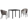 Conjunto de Comedor de Jardín 3 pcs Marrón en Sillas de jardín | Comprar online en Foru.es