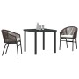 Conjunto de Comedor de Jardín 3 pcs Marrón en Sillas de jardín | Comprar online en Foru.es