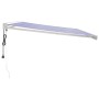 Toldo retráctil aluminio y tela azul y blanco 4x3 m de vidaXL, Toldos - Ref: Foro24-3154573, Precio: 1,00 €, Descuento: %