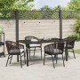 Conjunto de Comedor de Jardín 5 pcs Marrón en Sillas de jardín | Comprar online en Foru.es