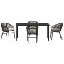 Conjunto de Comedor de Jardín 5 pcs Marrón en Sillas de jardín | Comprar online en Foru.es
