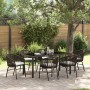 Conjunto de Comedor de Jardín 7 pcs Marrón en Sillas de jardín | Comprar online en Foru.es