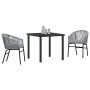 Conjunto de Comedor de Jardín 3 pcs Antracita en Sillas de jardín | Comprar online en Foru.es
