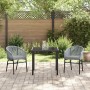 Conjunto de Comedor de Jardín 3 pcs Antracita en Sillas de jardín | Comprar online en Foru.es