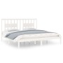 Estructura de cama madera maciza de pino blanco 200x200 cm de vidaXL, Camas y somieres - Ref: Foro24-3104084, Precio: 141,32 ...