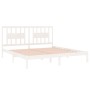 Estructura de cama madera maciza de pino blanco 200x200 cm de vidaXL, Camas y somieres - Ref: Foro24-3104084, Precio: 141,32 ...